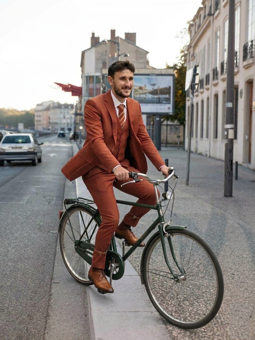 plier son costume dans sa valise pour un voyage a grenoble avec jeff le tailleur